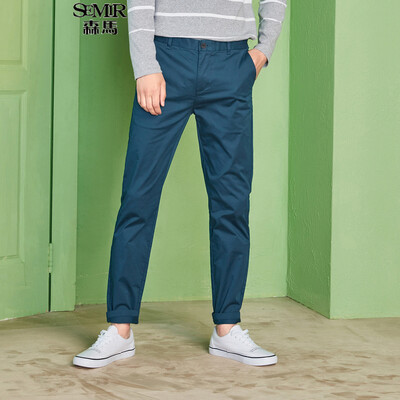 

Semir casual pants male 2017 autumn men's business trousers Slim pants 13316271201 dark blue 29