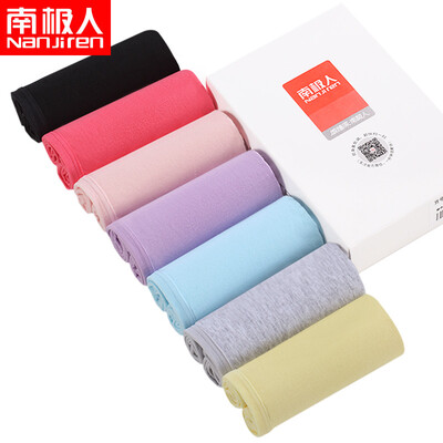 

Antarctic Nanjiren ladies underwear candy colored triangular underwear sexy low waist breathable comfortable printing candy color women&39s 7 gift box XL