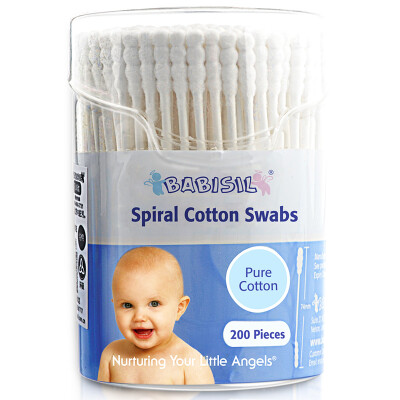 

BABISIL Cotton Swabs for Newborns 200 Count