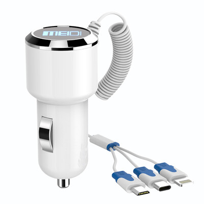 

MEIDI 6001 Car Charger White