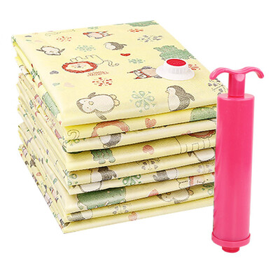 

Jingdong supermarket] 100 Yi special compression bag non-woven vacuum storage bag 8 sets (3 large 2 3 small) 16 silk thicker gift 1 hand pump 6060