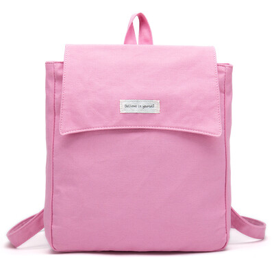 

Bag famous sac maitres casual shoulder bag female Korean version of solid color student bag female travel small backpack S708 pink