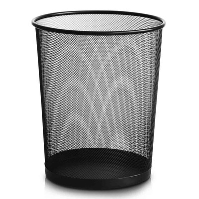 

Deli) 9189 solid iron net office home round basket / trash cans φ295mm large black