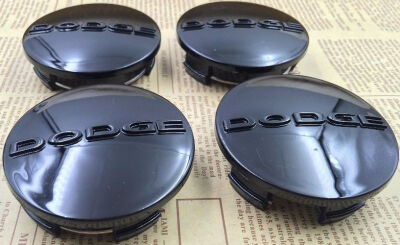 

4 pcs x 63mm Wheel Emblem Center, Hub Caps, Dodge, Black Letter, 1SK35TRMAA