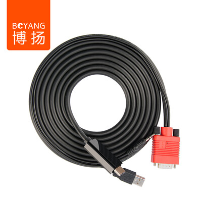 

Боян (Boyang) BY-V05 преобразования VGA к HDMI HD аудио ленты с линией питания компьютера преобразования линии HD 5 м