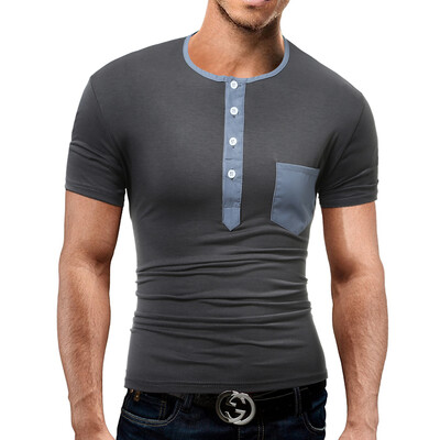 

Brand 2017 Fashion Male O-Neck Polo Shirt Man Solid Color Slim Polo Men XXXL DD04