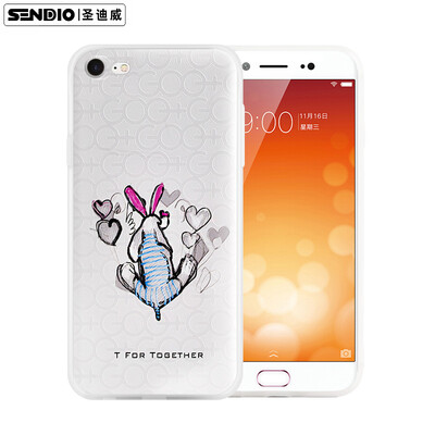

Sanctuary (Sendio) Apple iPhone7 Case Case / 3D Стерео рельеф TPU all-inclusive борьба мягкая раковина простая маленькая свежая мужская и женская модели / маленькая T серия кролик девушка белый