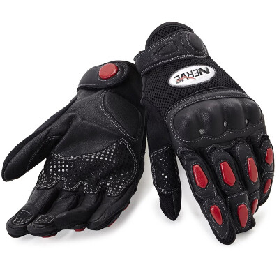 

NERVE subtropical motocross gloves summer men&women knights riding locomotive anti-fall four seasons slip breathable black red L code