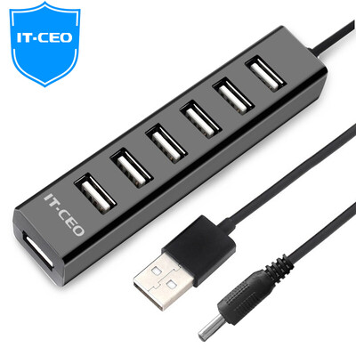 

ИТ генерального директор USB 2.0 разветвитель вытащил более семь высокоскоростных интерфейс расширения конвертера портативных настольных семь HUB концентратора 0,6 м черного V4UH3