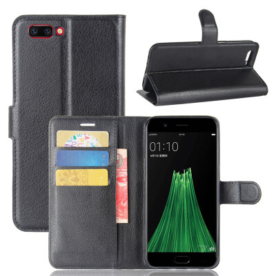 

GANGXUN Oppo R11 Case High Quality PU Leather Flip Cover Kickstand Anti-shock Wallet Case for Oppo R11