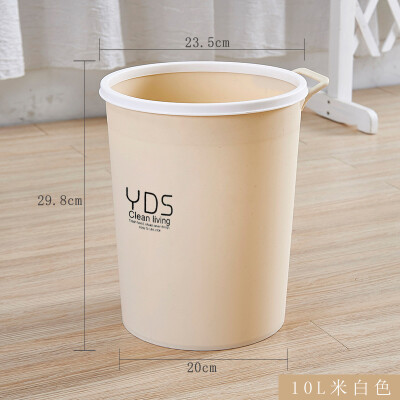 

Ai heart still kitchen trash with handle kitchen living room home large trash can 10 liters brown 2