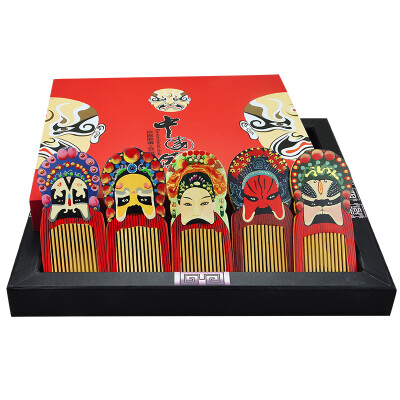 

Yu Mei people water yellow poplar comb opera mask series crafts send friends to send leadership