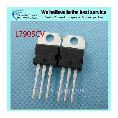 

10pcs free shipping L7905CV L7905 KA7905 MC7905 Voltage Regulator -5V 1.5A TO-220 new original