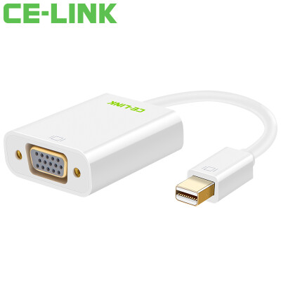 

CE-LINK 1003 Mini DP to VGA Converter Projector Connector Mini Displayport Conversion Cable Apple MacBook Computer Lightning Display