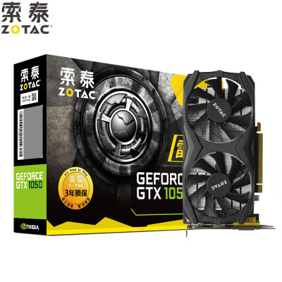 

ZOTAC GeForce GTX1050-2GD5 Thunder TSI PA 1354-1455 / 7008MHz 2G / 128bit GDDR5 PCI-E Graphics