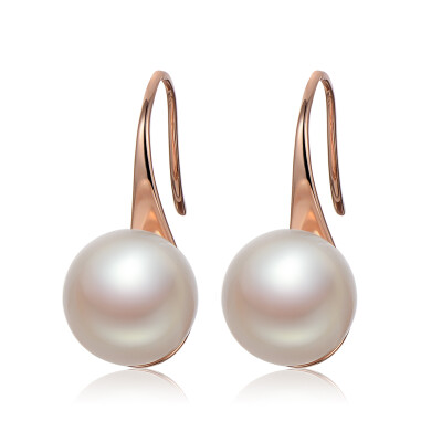 

Jingrun Pearl Shuyuan G18K gold set akoya sea water pearl earrings earrings earrings round 7.5-8mm