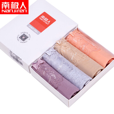 

Antarctic women&39s underwear triangular lace sexy breathable comfortable women&39s large underwear 4 gift box  code