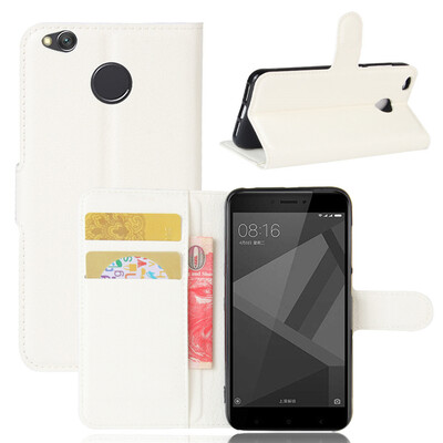 

GANGXUN Xiaomi Redmi 4X Case High Quality PU Leather Flip Cover Kickstand Anti-shock Wallet Case for Xiaomi Redmi 4 2017