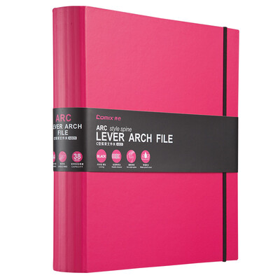 

Coix A4 2 inch ARC arc back ridge clipfolderfolder A805 red