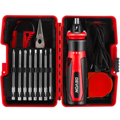 

Devon electric screwdriver 5612 home multi-function screwdriver set electric drill hand drill charging drill turn tool box hardware electric tool set