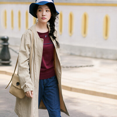 

Yeman INMAN 2017 autumn new windbreaker embroidery wild long paragraph jacket female 1873061056 shallow card of its