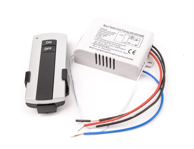 

1 Way ON/OFF 220V Wireless Remote Control Switch Digital Remote Control Switch for Lamp & Light HT035