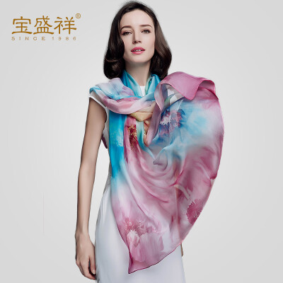 

Miss Bao Shengxiang silk scarf chiffon lengthened scarf air-conditioning shawl dual-use scarf autumn hazy s9128