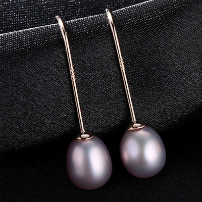 

BAFFIN Fashion Natural Freshwater Pearls Drop Earrings S925 Silver With Gold Plated Jewelry For Women Wedding Party