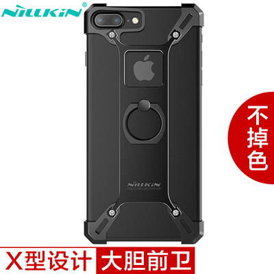 

Нил Gold (NILLKIN) iPhone7 Plus / Apple 7 Plus резки металла оболочки броней творческое кольцо / телефон оболочки / защитный рукав черный