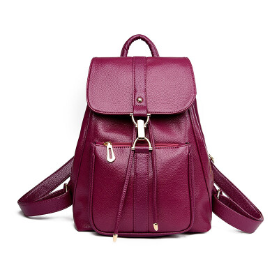 

New Luxury Women Leather Backpack School Bags For Teenagers Girl's Designer Travel Bag Vintage Women Backpacks Mochilas Escolar