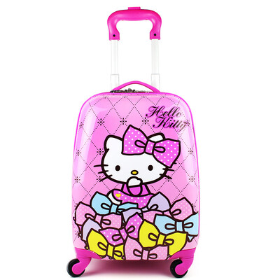 

Children 's suitcase girl' s drawbar suitcase