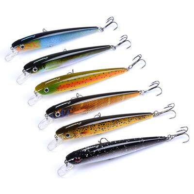 

1PC Fishing Lure Minnow 4.42"-11cm Fishing Bait 11.22g Crankbait Fishing Tackle 6 Color Minnow Lures Set 4# Hook