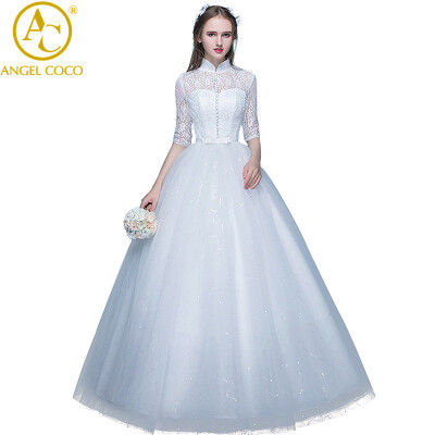 

Angel CoCo Robe De Mariage Princess Luxury Bow White Wedding Dress 2017 With Real Picture Vestido Branco Trouwjurk Wedding Gown