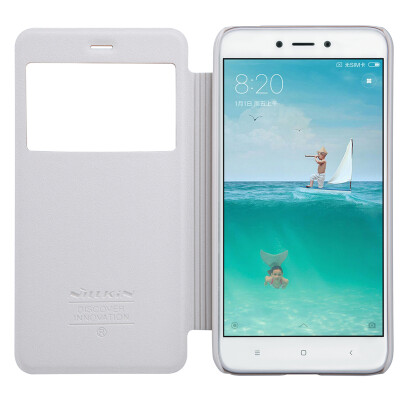 

XIAOMI RedMi 4X NEW LEATHER CASE- Sparkle Leather Case Nillkin Flip Cover