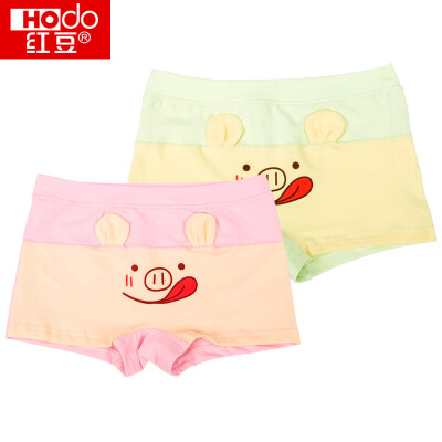 

Red beans (Hodo) girls underwear children's underwear women cartoon children's underwear K710 green powder 90/45