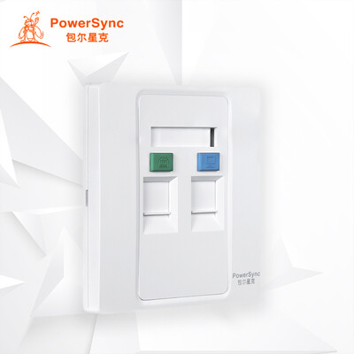 

Бауэр звезда г (PowerSync) ACPDCBNNP9 двухпортовой Гнездо компьютерной сети информация телефонный голосовой панели 86 белый переключатель гнездо панели