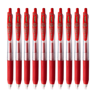 

Зебра карты (ЗЕБРА) JJS15-R, нажав гель 0.4mm красное перо средство 10