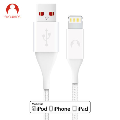 

Snowkids glitter series Apple data cable 12 m MFi certified mobile phone data cable charging line fast charge for iPhone7 6S 6SP 6P 5 etc