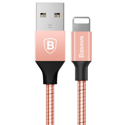 

Времена мышления (Baseus) Apple, телефон зарядный кабель линии данных 2A применяется iPhone6s / 7plus 1M Rose Gold