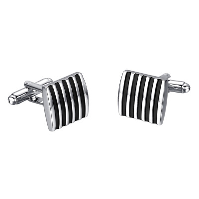 

Yoursfs@ Stainless Steel Blue Stripe Men's Business Wedding Cuff Links Father'