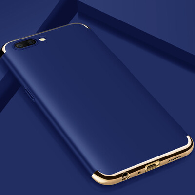 

Pizza oppo r11 phone shell OPPOR11 drop protection cover all-inclusive edge scrub hard shell blue