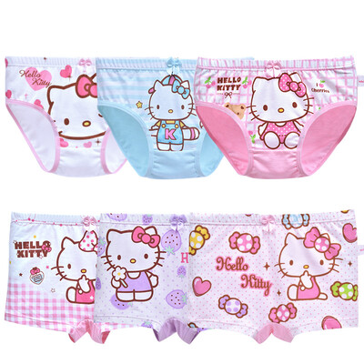 

Hello Kitty (HELLO KITTY) 6 children's underwear girls triangle triangle corner girls cotton underwear KTN136 120 yards