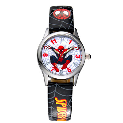 

Disney (DISNEY) watch red print strap with luminous pointer cartoon dial Spider-Man children's quartz watch MV-81009R