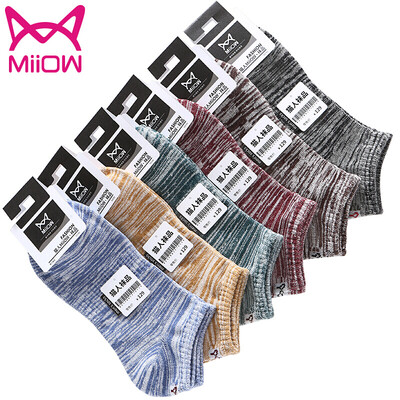 

Jingdong supermarket cat people MiiOW 6 pairs men socks boat socks male summer fashion cotton rosette movement shallow mouth socks men socks