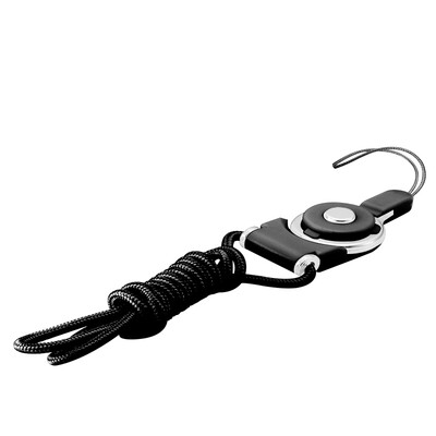 

ESCASE mobile phone lanyard Apple iPhone6s plus 7 mobile phone shell long hanging neck rope mobile phone ornaments U disk key bracelet lanyard for perforated protective cover white
