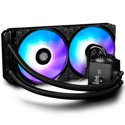 

Aeolus Deepcool мастер 240RGBCPU охлаждение вентилятора радиатора (материнская платы марки с четырьмя синхронизированных световыми эффектами / 17 видов / поддержка AM4 / 2066 платформы RGB)