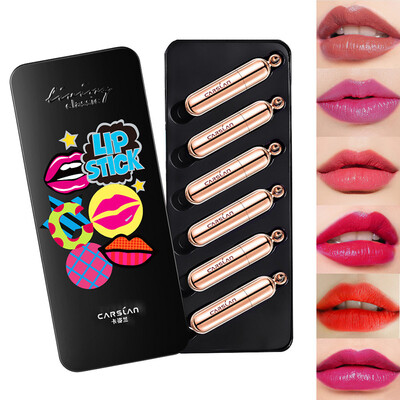 

Card blue (Carslan) Jinzhi collagen star election lipstick box 1.5g * 6 (lip gloss lipstick lipstick moisturizing moisturizing)