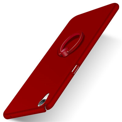 

Phone Case For Oppo R9 Plus Ultra Thin Slim Cover Simple PC Back Ring Holder 360°Rotation Protection For Oppo R9 Plus