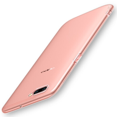 

(ESR) OPPO R11 Plus Телефон Чехол / чехол All-inclusive Прозрачный силиконовый анти-неправильный мягкий чехол Первичный цветной гель красный для -Oppo R11 Plus