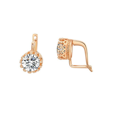 

Yoursfs Romantic Jewelry Hoop Earrings For Wedding Elegant Gold Silver Color AAA Cubic Zirconia Stone Earring